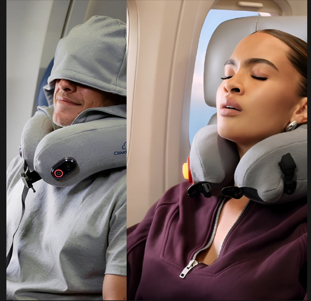 CloudRelief - Inflatable Heated Massage Travel Pillow